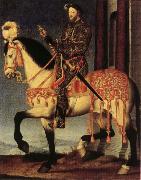 Francois Clouet Portrait of Francis I on Horseback oil painting artist